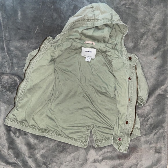 Old Navy Utility Jacket Baby Girl Size 18-24 Months - Picture 3 of 4